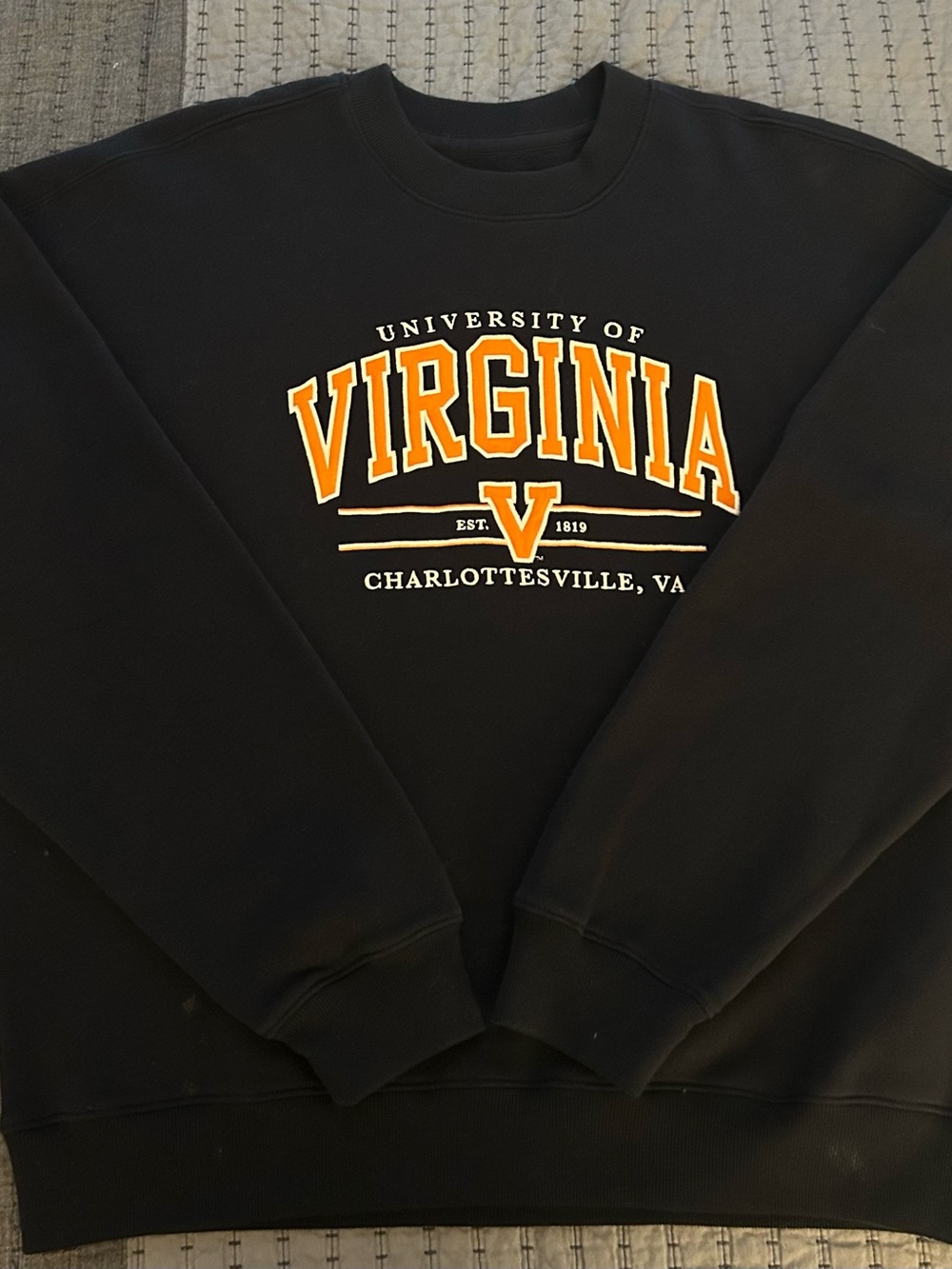 University of Virginia Crewneck Sweatshirt - Orange Logo
